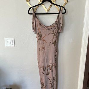 Vintage Bias Cut Silk Gown - Size 6
